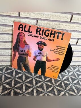 70's "All Right!" Original Disco Hits Record - 1976 - Disco Compilation Album